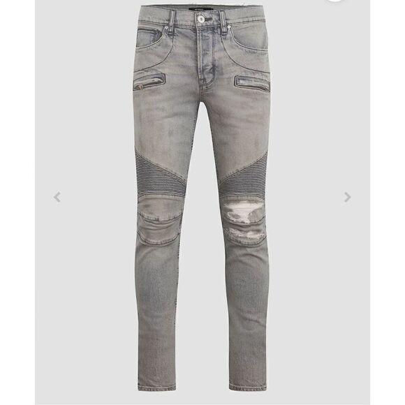 NWT Hudson Blinder Biker V2 Splatter Paint Skinny Jeans - Picture 1 of 9